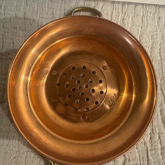 Vintage Copper Colander Made in Portugal - Picture 6 of 13